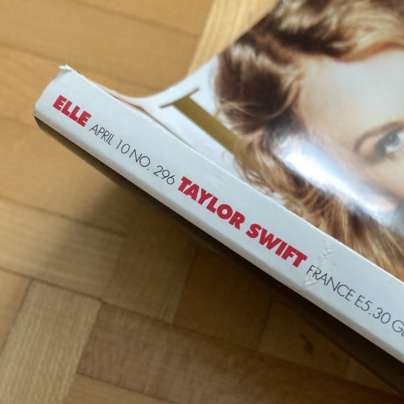 RARE Taylor Swift ELLE magazine cover - April 2010 - Speak Now Era 💜 - Picture 7 of 7